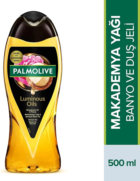 Palmolive Luminous Oils Makademya Yağı & Şakayık Özleri ile Banyo ve Duş Jeli (500 ml)