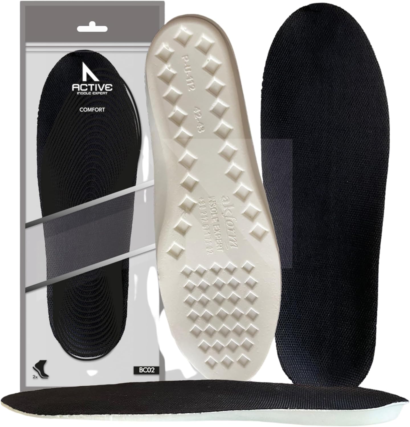 Anatomical Shoe Sole Comfortable Orthopedic Inner Sole, Extra Comfortable Replacement Fuspet 42