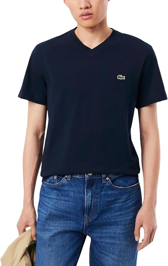 Lacoste Men's V Neck Cotton T-Shirt