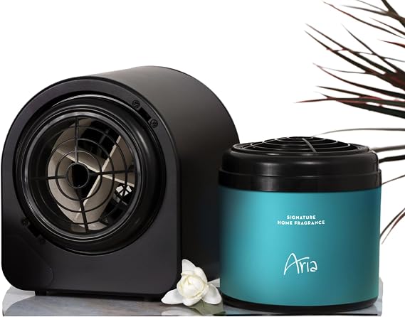 Aria Home Diffuser Machine & Cartridge - Luxury Hotel Fragrance - Vanilla, Lily of the Valley, Tuberose, Floral Gourmand and Amber - Signature Scent