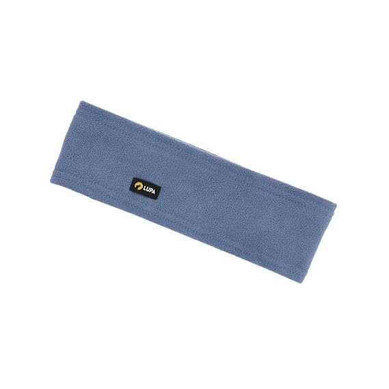 Lupa Handmade Unisex Triple-Layer Micro Fleece Headband - Ear Warmer for Women & Men - Ears Cover (Blue)