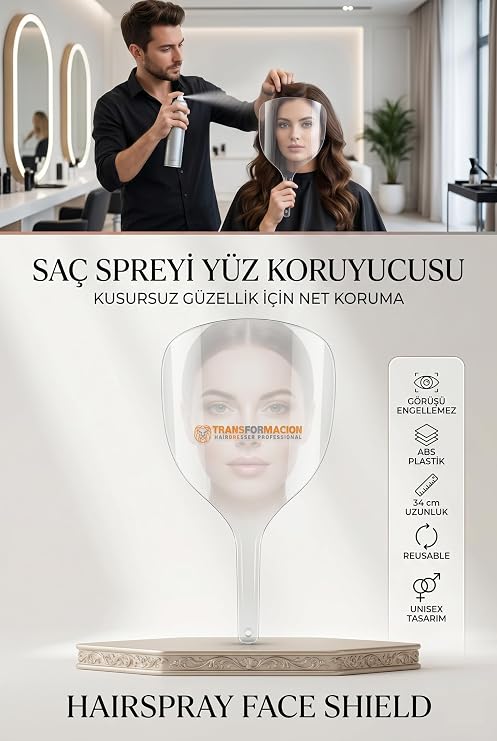 Transformacion Profesyonel Saç Spreyi Yüz Koruma Kalkanı Makyaj Koruyucu Siperlik Kuaför & Ev Kullanımı 720027