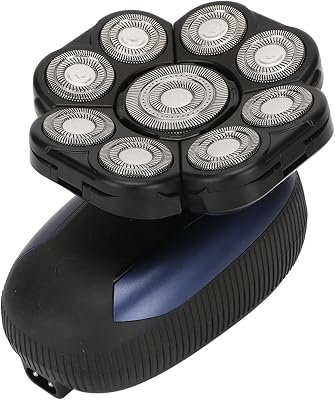 Detachable Shavers, 9 Cutter s Electric Razor Waterproof for Men, Electric Trimmer Machine Cordless Rechargeable, 3D Floating Trimming for Bald Man