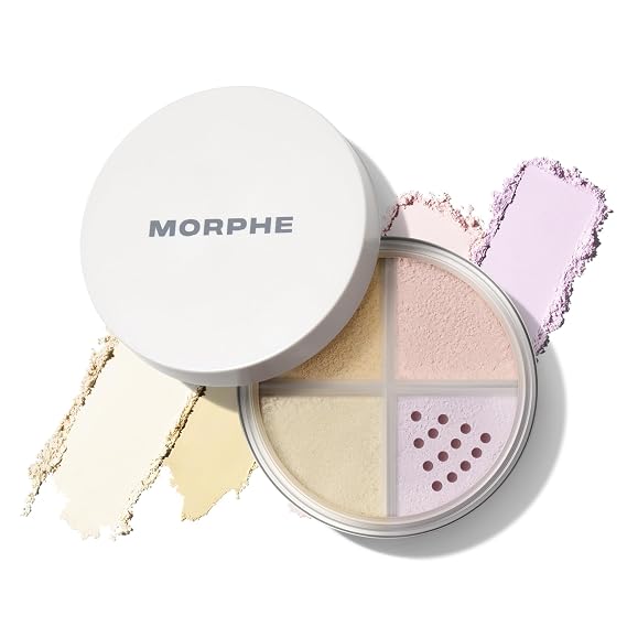 Morphe Bake & Set Setting Powder Quad, Bright Balance, 0.28 Ounce