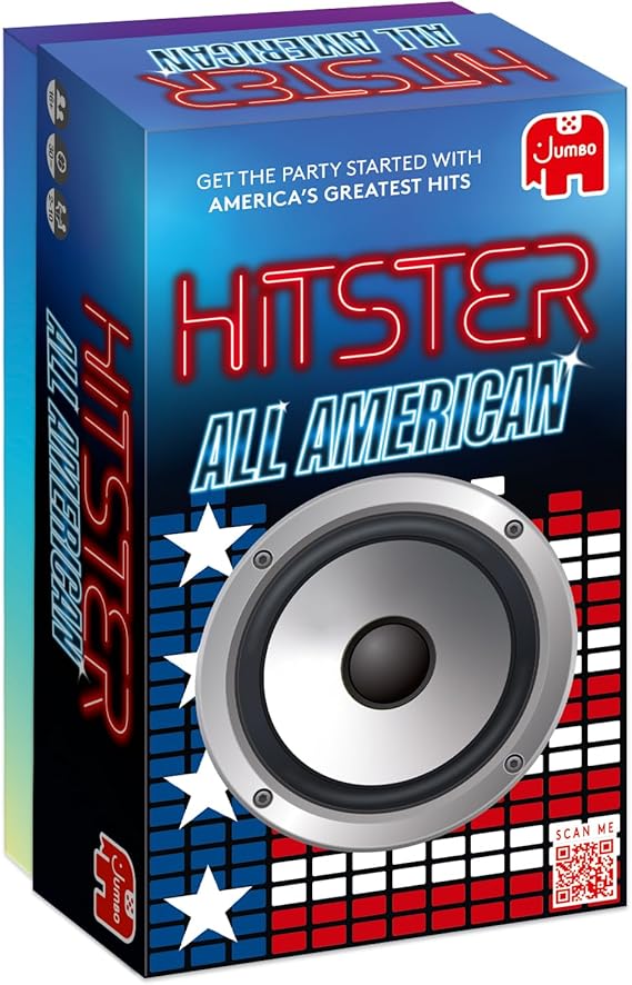Jumbo Hitster - All American, Fun Music Quiz Card Game, 2-10 Players - 300 Best American Music Hits - Great for Adult and Family Game Nights (US Edition)