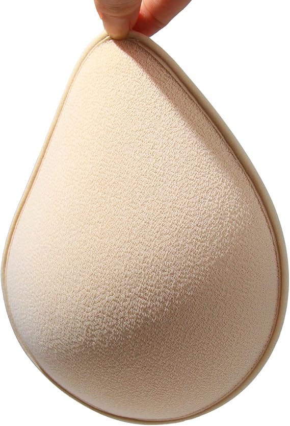 Mastectomy Breast Forms,Foam Latex Spiral Breast Prosthesis for Mastectomy Bra Breathable Breast Insert Pads(1 Piece)