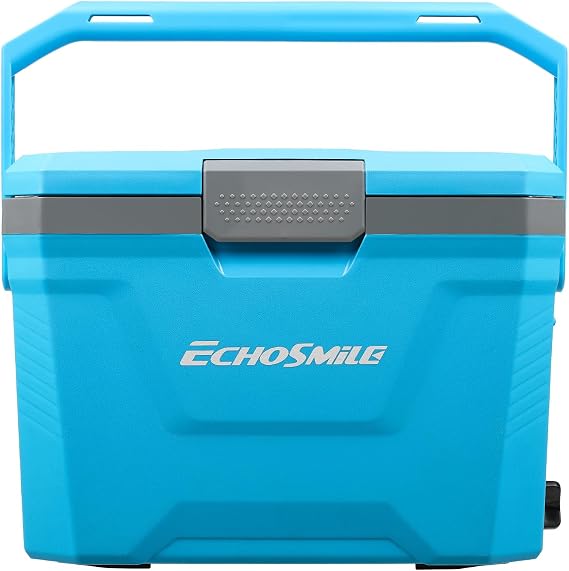 EchoSmile 20/35 Quart Insulated Cooler, Outdoor Portable Hard Shell Ice Chest