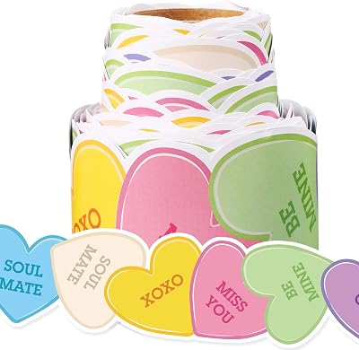 32.8ft Valentines Day Bulletin Board Decoration Conversation Heart Border Trim Valentines Day Classroom Decor Sweet Valentine Wall Decal for School Wedding Anniversary Party Supply