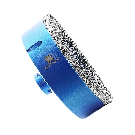 Diamond Core Drill Bit 125mm,BRSCHNITT M14 Vacuum Brazed Diamond Tip Drill Bit for Tile Porcelain Ceramic Marble Granite Drilling