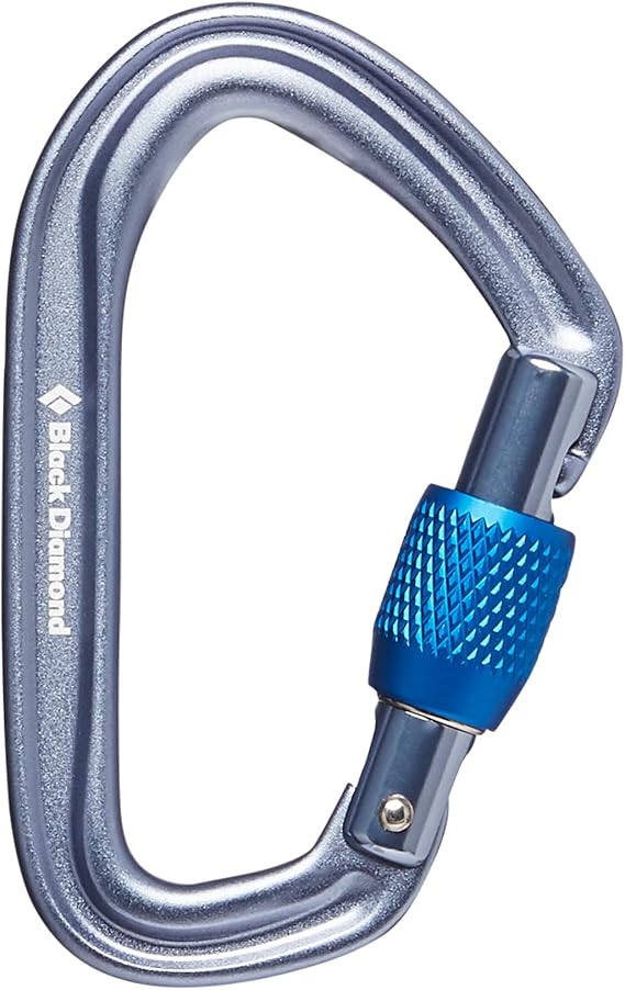 BLACK DIAMOND Hotforge Lightweight Aluminum Lockin Screwgate Carabiner