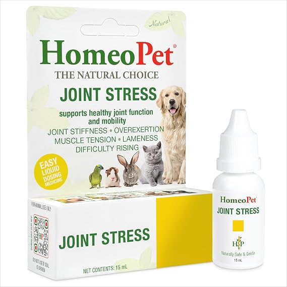 HomeoPet Joint Stress, Supplement for Dogs and Cats, 15 Milliliters