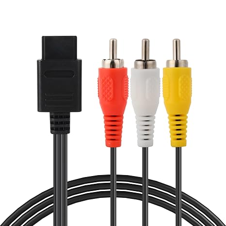 AV Cable for N64/SNES/NGC, Composite Audio Video Cord Compatible with Nintendo 64/Gamecube/Super Nintendo TV Game, 1.8M/6FT