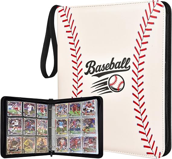 Baseball Card Binder 9 Pocket, 1080 Pockets Trading Card Binder