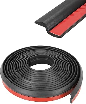 SCUARI 13Ft Automotive Weather Stripping,Car Accessories Door Rubber Seal Strip,Car Front Windshield Strip,Super Flexible Z-Shaped Rubber Cars Door Seal Strip,Suitable for Cars, RVs,Vans