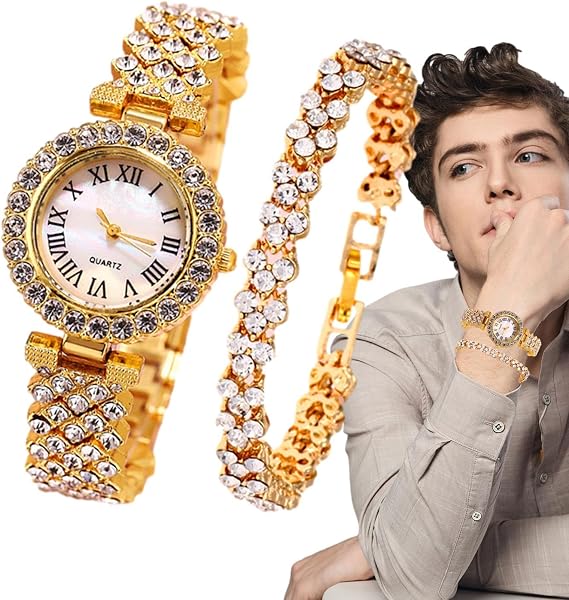 Luxury Ladies Watch - Rose Smart Watch, Luxury Watch | Rhinestone Casual Watch, Vintage Watch, Designer Watches for Apartment, Dorm, Office, Home, Business Trip