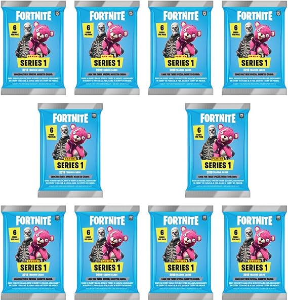 2019 Panini Fortnite Series 1 Trading Cards, 10-Pack Mega Bundle