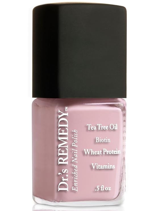 Drs Remedy Enriched Nail Polish: Non Toxic, All Natural, and Organic - Doctor Formulated: Strengthens, Restores, Heals, and Protects '24-Free' - BELOVED Blush