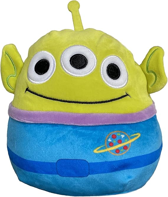 Squishmallow Official Kellytoy Plush 10 Inch Squishy Soft Plush Toy Animals (Disney's Toy Story Alien)