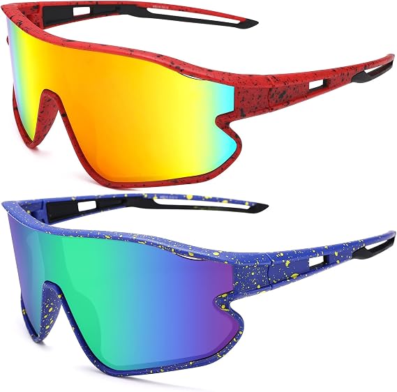 Kids Baseball Sunglasses for Youth Boys Girls Age 6-14