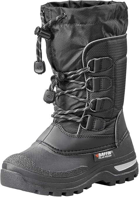 Baffin Unisex Kids' PINETREE Waterproof Insulated Mid-Calf Winter Boots w/Comfort-Fit Inner Boot System & Arctic Rubber Base
