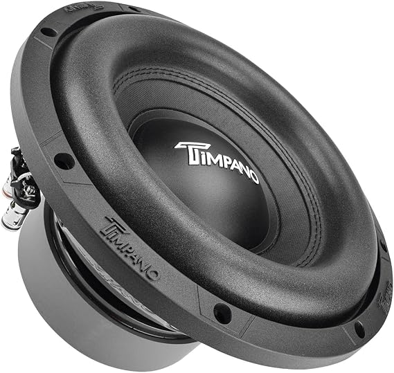 Timpano 10 Inch Subwoofer D4 1000 Watts Max Power Dual 4 Ohm, Subwoofer 10 Inch Car Audio 14 mm Xmax, TPT-T1000-10 D4, 2.4 in Voice Coil, Deep Low Tones Sub Woofer for Car Audio Systems (Single)
