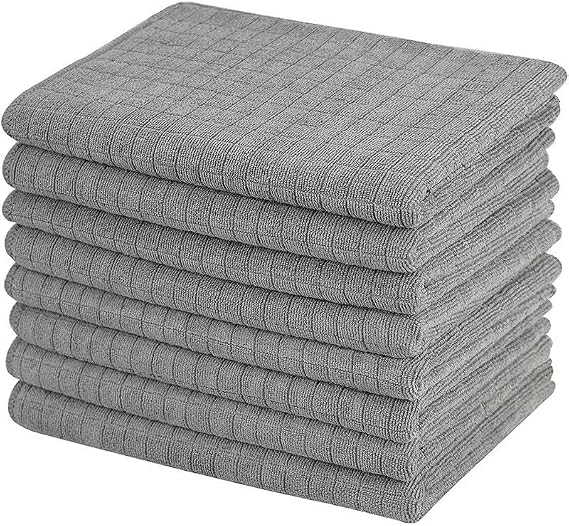 Orret Home 3 Pieces Microfiber Square Kitchen Cloth, 40x40 cm, Stain and Odor Resistant, 1100 GSM, Suitable for Detergent Use, Glitter Cloth for Car Washing and Dusting x3 Pieces