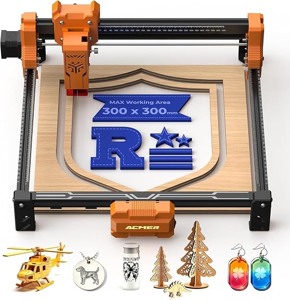 ACMER S2 7W Laser Engraver, Class 1 Laser Cutter