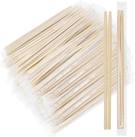 500 Pairs 9 Inch Disposable Bamboo Chopsticks Bulk
