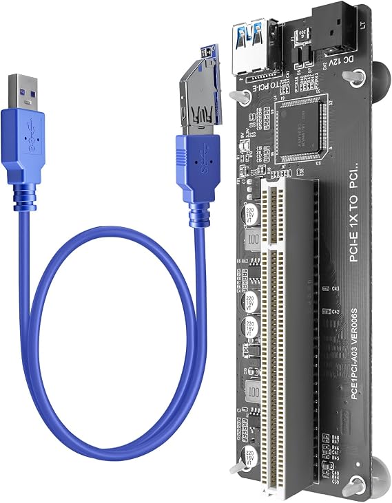 PCIe to PCI Adapter for Audio Interfaces Video Capture Industrial Devices