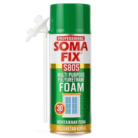 Spray Foam - 17 Fl oz Expanding Foam, Polyurethane Gap Filler for Doors, Windows, Pipes, Frames, Cracks & Holes + All-Weather