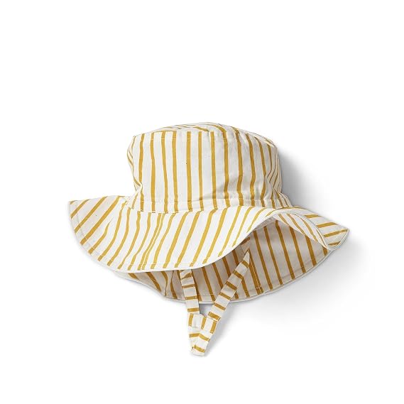 PEHR Baby Bucket Hat - Stripes Away Marigold, Unisex, 6-12 Months