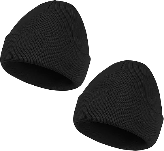 American Trends Winter Knit Beanie Hat for Men Women Soft Stretch Skull Cap