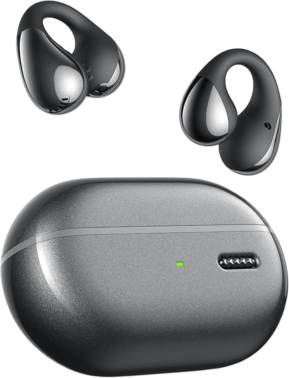 SoundPEATS PearlClip Pro Hi Res Open-Ear Clip on Earbuds with LDAC Black