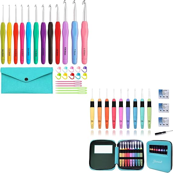 Yarniss LED Light Up & Ergonomic Crochet Hooks Set