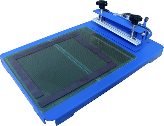 TECHTONGDA 1 Color Screen Printing Machine with Rotating Screen Silk Screen Press for T-Shirt DIY Printing 1416.5inch