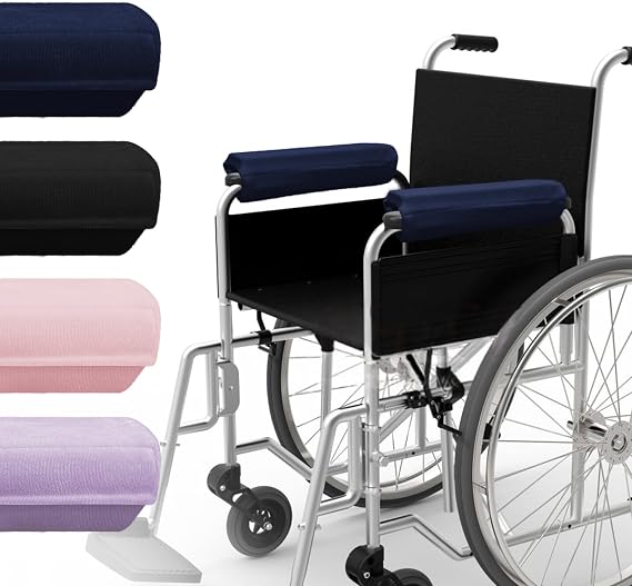 SPRING SEAON Wheelchair Accessories Armrest Covers, Memory Foam Pads, Pair
