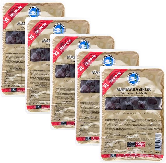 Marmarabirlik Mega Zeytin 500 G 201-230 Ad/kg x 5 Adet