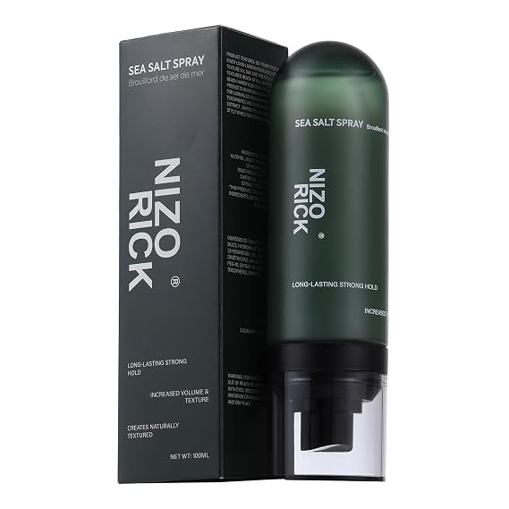 Sea Salt Hair Spray 100ml, Natural Volume and Texture, Travel Size, Strong Hold, Non-Greasy