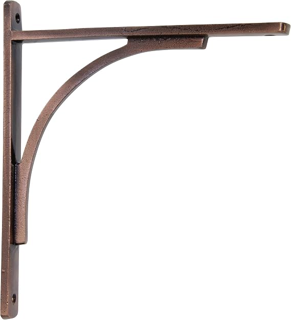 RCH Hardware 8206AC(L) Fancy Decorative Iron Shelf Bracket, Matching Screws Included