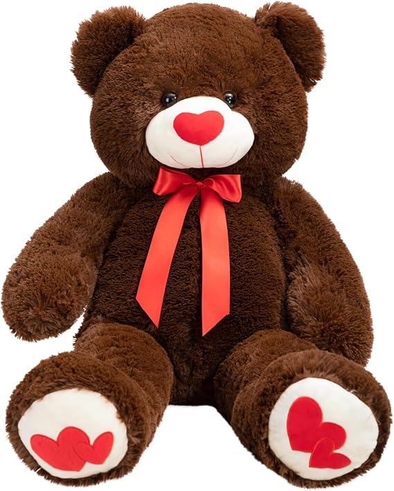 BEJOY Giant Teddy Bear 91cm Stuffed Animal Large Bear Plush with Red Heart