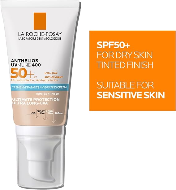 Anthelios Uvmune SPF+50 Hassas Ciltler İçin Yüksek Korumalı Renkli Yüz Güneş Kremi