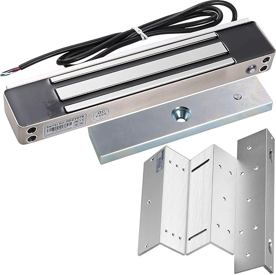 UHPPOTE 600LBS Electric Magnetic Door Lock with ZL Bracket Waterproof IP68