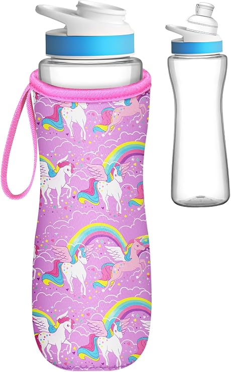 Water Bottle Sleeve for Cirkul 22 oz - Bottles Cover Holder Carrier Bag with Handle Strap