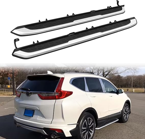 Silver w/Black OE Factory Style Running Boards for 2017-2022 Honda CR-V