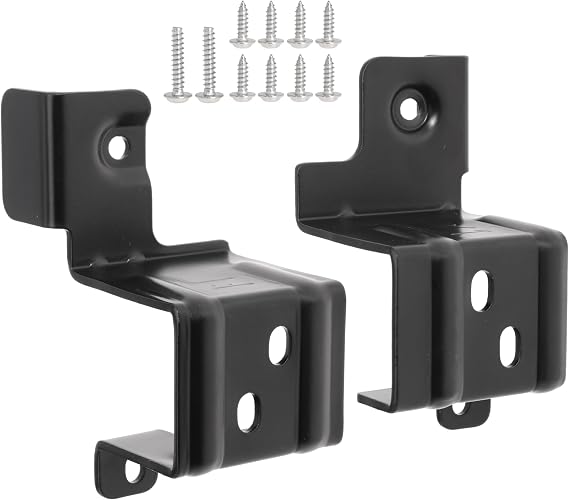 24" Stack Bracket Kit for GE GFA24KITL 24 Inch Front Load Washers and Dryers Laundry Bracket 24in Width Frontload Stacking Kit (Black)