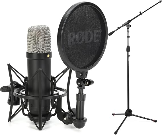Rode NT1 Signature Series Condenser Microphone with Stand - Black