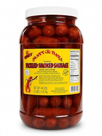 Matt & Dana Pickled Spicy Smoked Sausage - Gallon