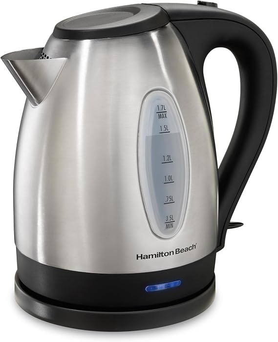 Hamilton Beach 1.7 Liter Electric Tea Kettle, Water Boiler & Heater