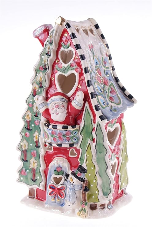 Blue Sky Clayworks 928020 Tis? The Season Candle House, 12-inch Height