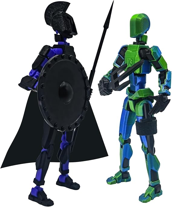 (Assembly Completed) T13 Action Figure Set 3D Printed Action Figures Dummy 13 Action Figure for Collectors Desktop Decorations